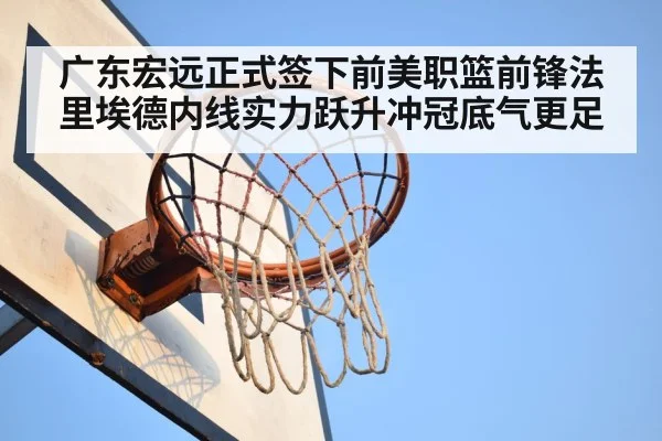 广东宏远正式签下前美职篮前锋法里埃德内线实力跃升冲冠底气更足